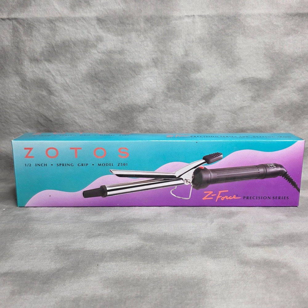 Zotos Styling Curling Iron 1/2" - # Z-501‎ Z-Force Precision Series Vtg 1995 NEW